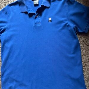 Men's size 5 Blue psycho bunny Polo Shirt
